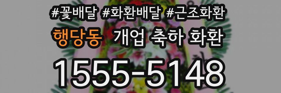 행당동 개업 축하 화환