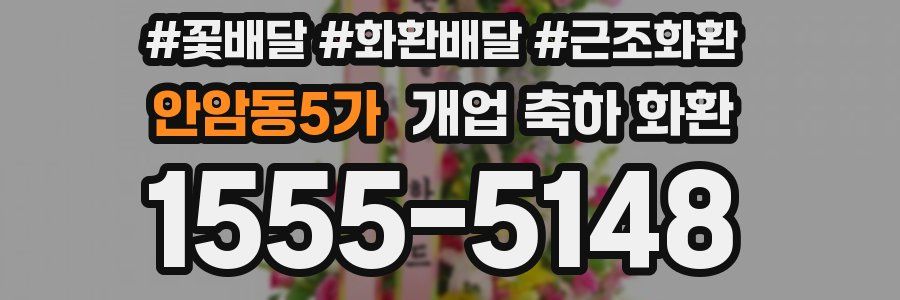 안암동5가 개업 축하 화환