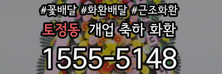토정동 개업 축하 화환