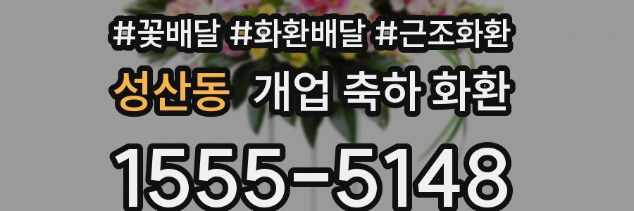 성산동 개업 축하 화환