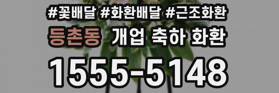 등촌동 개업 축하 화환