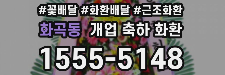 화곡동 개업 축하 화환