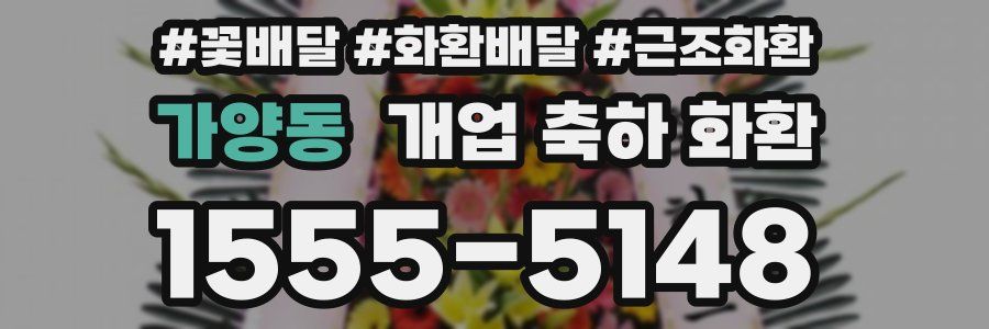 가양동 개업 축하 화환