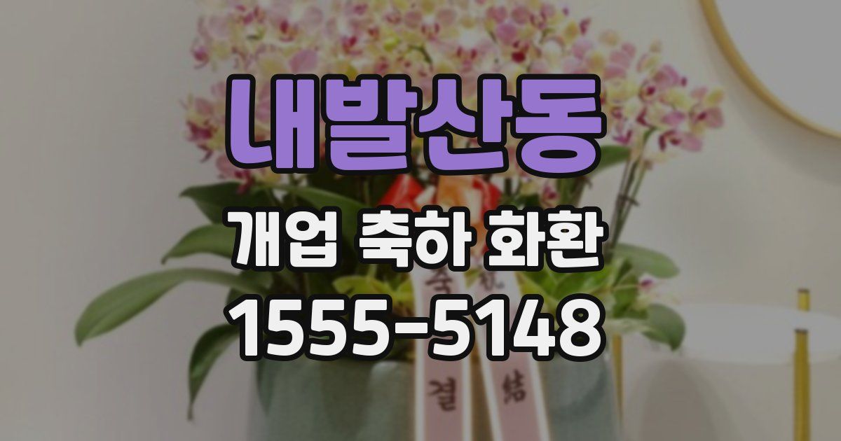 내발산동 개업 축하 화환