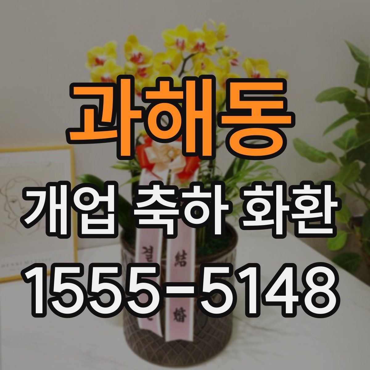 과해동 개업 축하 화환