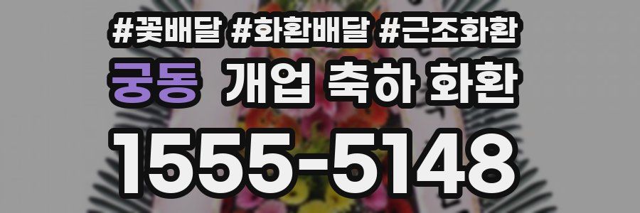 궁동 개업 축하 화환