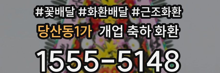 당산동1가 개업 축하 화환