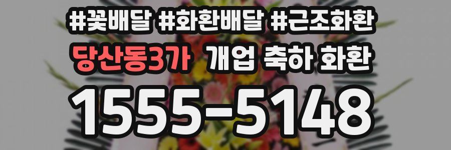 당산동3가 개업 축하 화환
