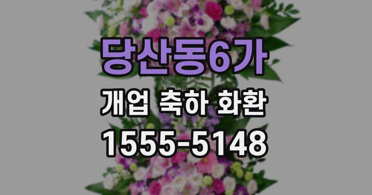 당산동6가 개업 축하 화환