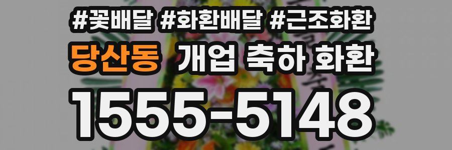 당산동 개업 축하 화환