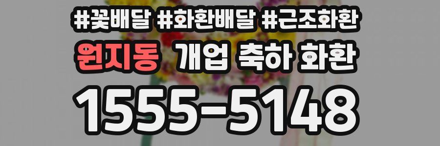 원지동 개업 축하 화환