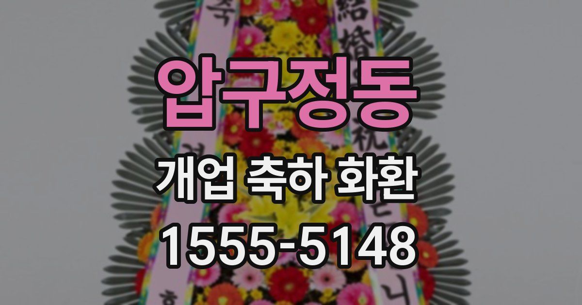 압구정동 개업 축하 화환