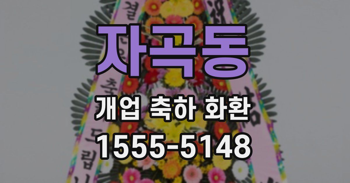 자곡동 개업 축하 화환