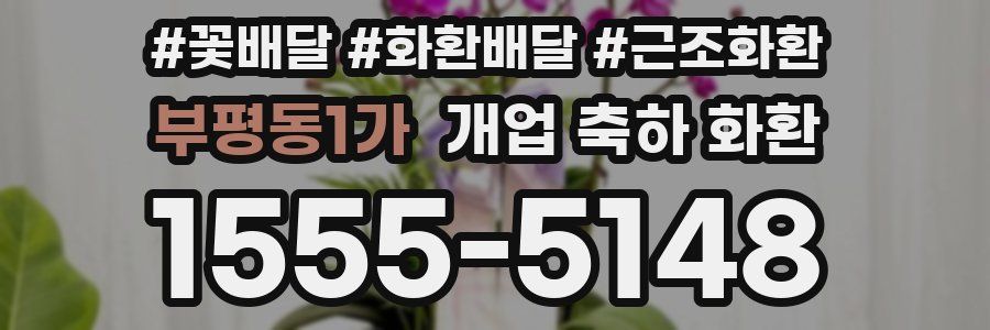부평동1가 개업 축하 화환