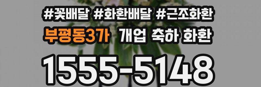 부평동3가 개업 축하 화환