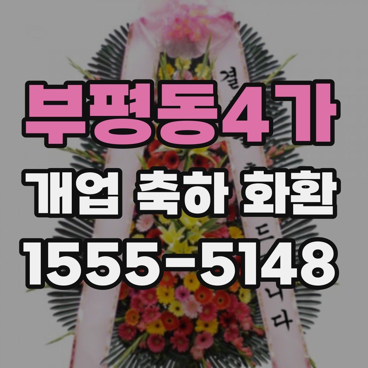 부평동4가 개업 축하 화환 꽃 종류별 인상 정리