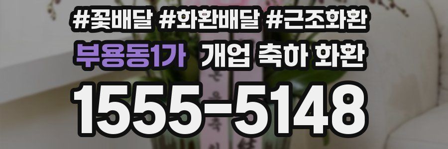 부용동1가 개업 축하 화환