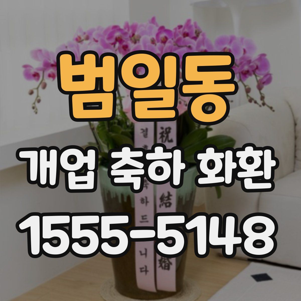 범일동 개업 축하 화환