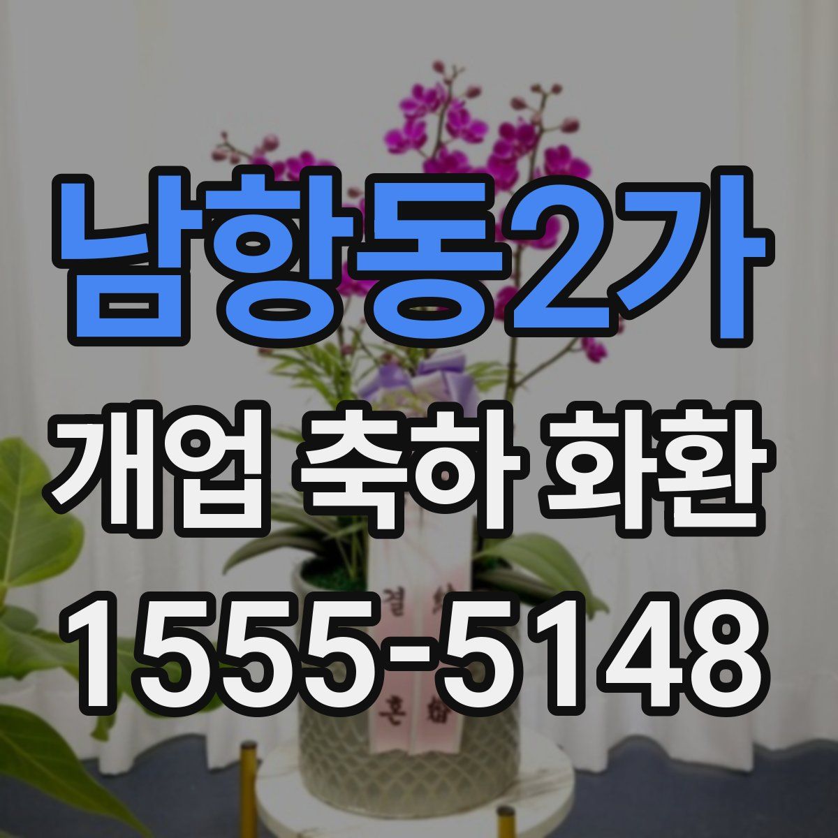 남항동2가 개업 축하 화환