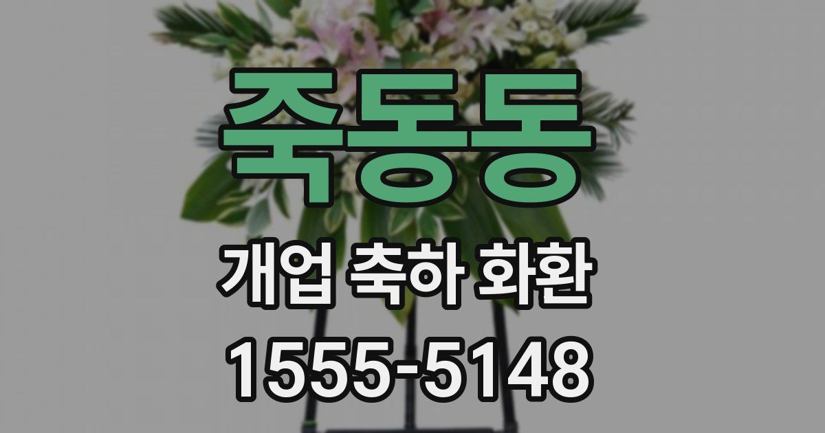 죽동동 개업 축하 화환