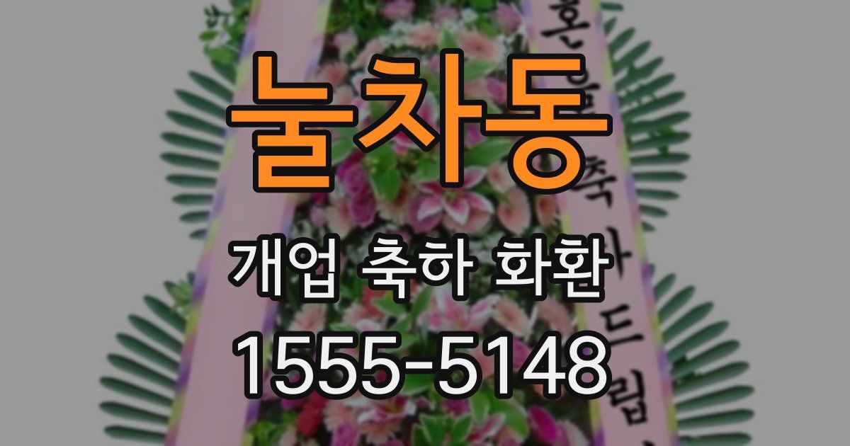 눌차동 개업 축하 화환