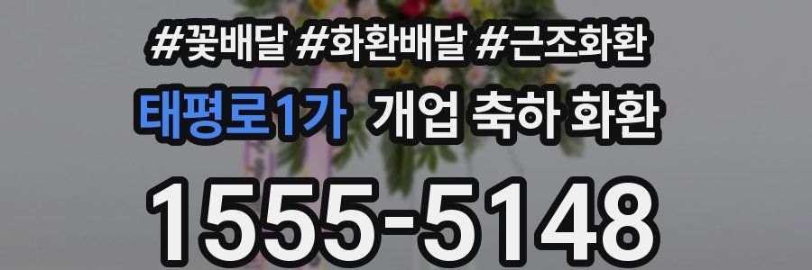 태평로1가 개업 축하 화환