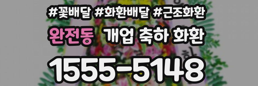 완전동 개업 축하 화환