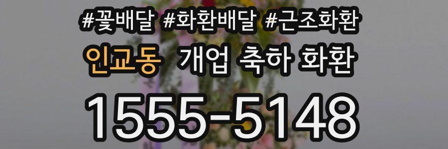 인교동 개업 축하 화환