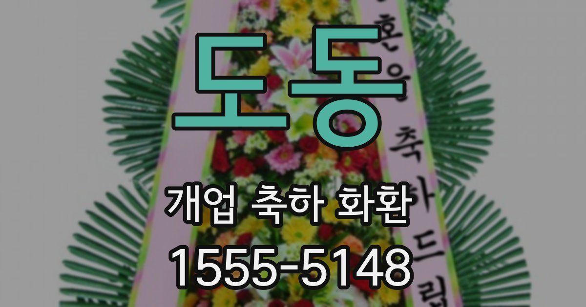 도동 개업 축하 화환