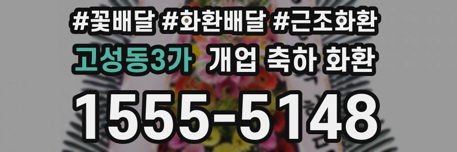고성동3가 개업 축하 화환