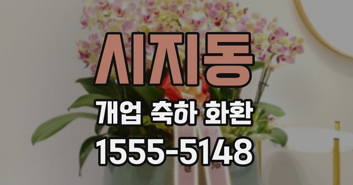 시지동 개업 축하 화환