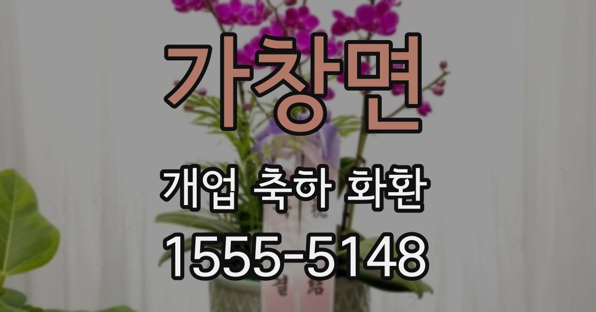 가창면 개업 축하 화환