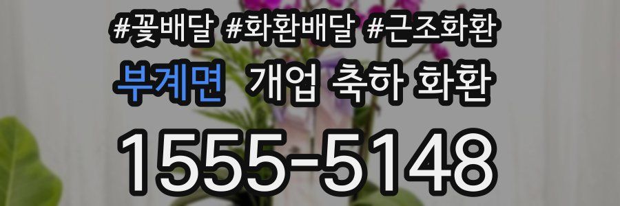 부계면 개업 축하 화환