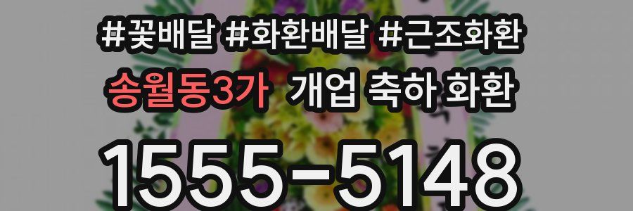 송월동3가 개업 축하 화환