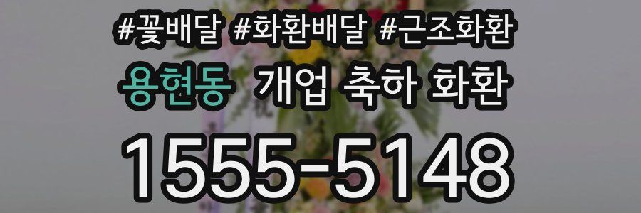 용현동 개업 축하 화환