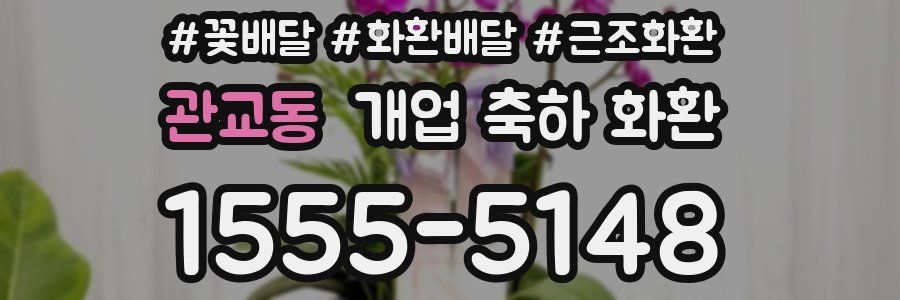 관교동 개업 축하 화환
