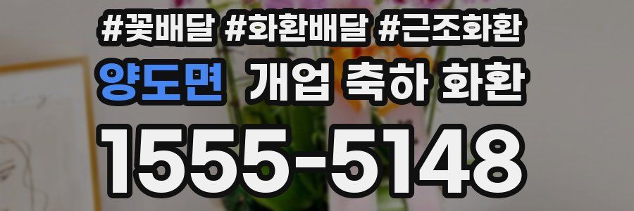 양도면 개업 축하 화환