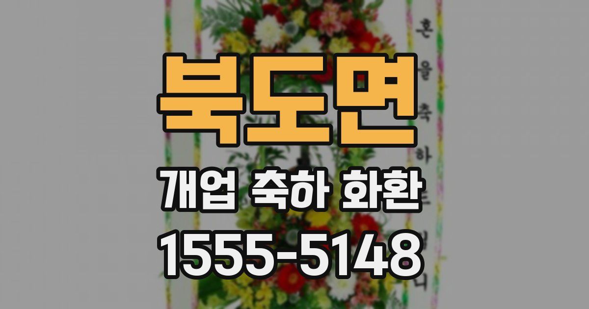 북도면 개업 축하 화환