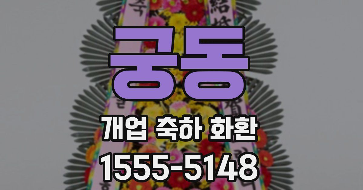 궁동 개업 축하 화환
