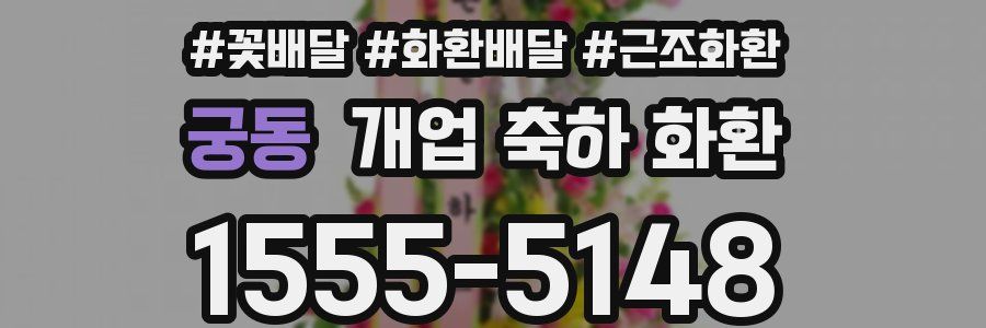 궁동 개업 축하 화환