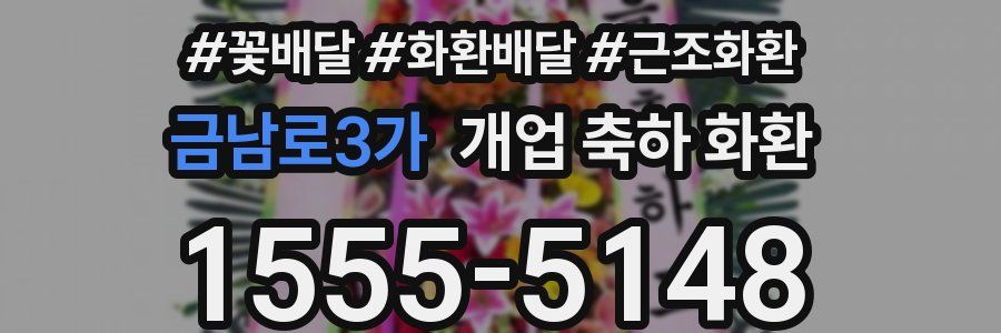 금남로3가 개업 축하 화환