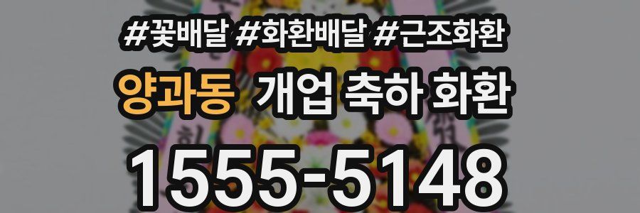 양과동 개업 축하 화환