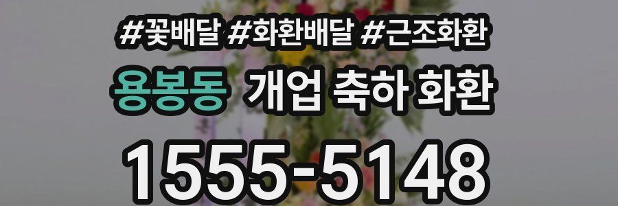 용봉동 개업 축하 화환