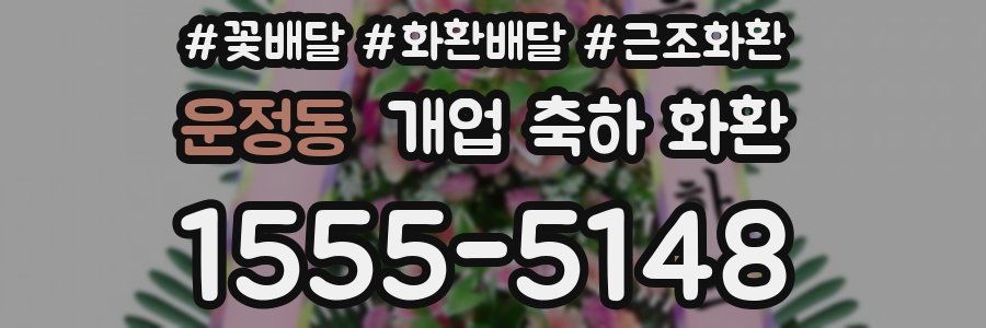 운정동 개업 축하 화환
