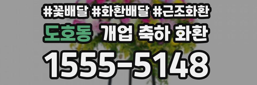도호동 개업 축하 화환