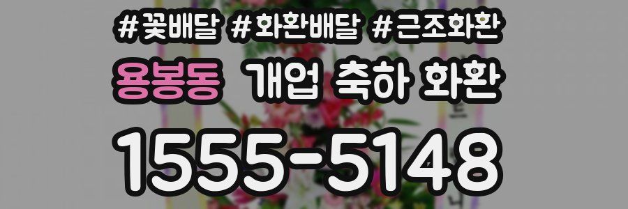 용봉동 개업 축하 화환