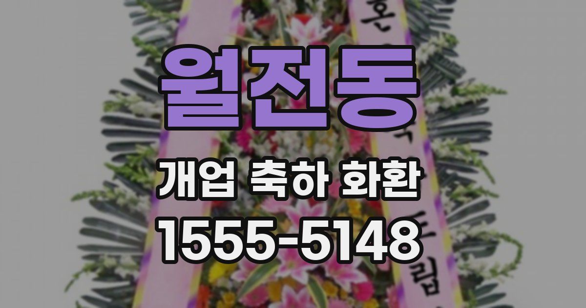 월전동 개업 축하 화환