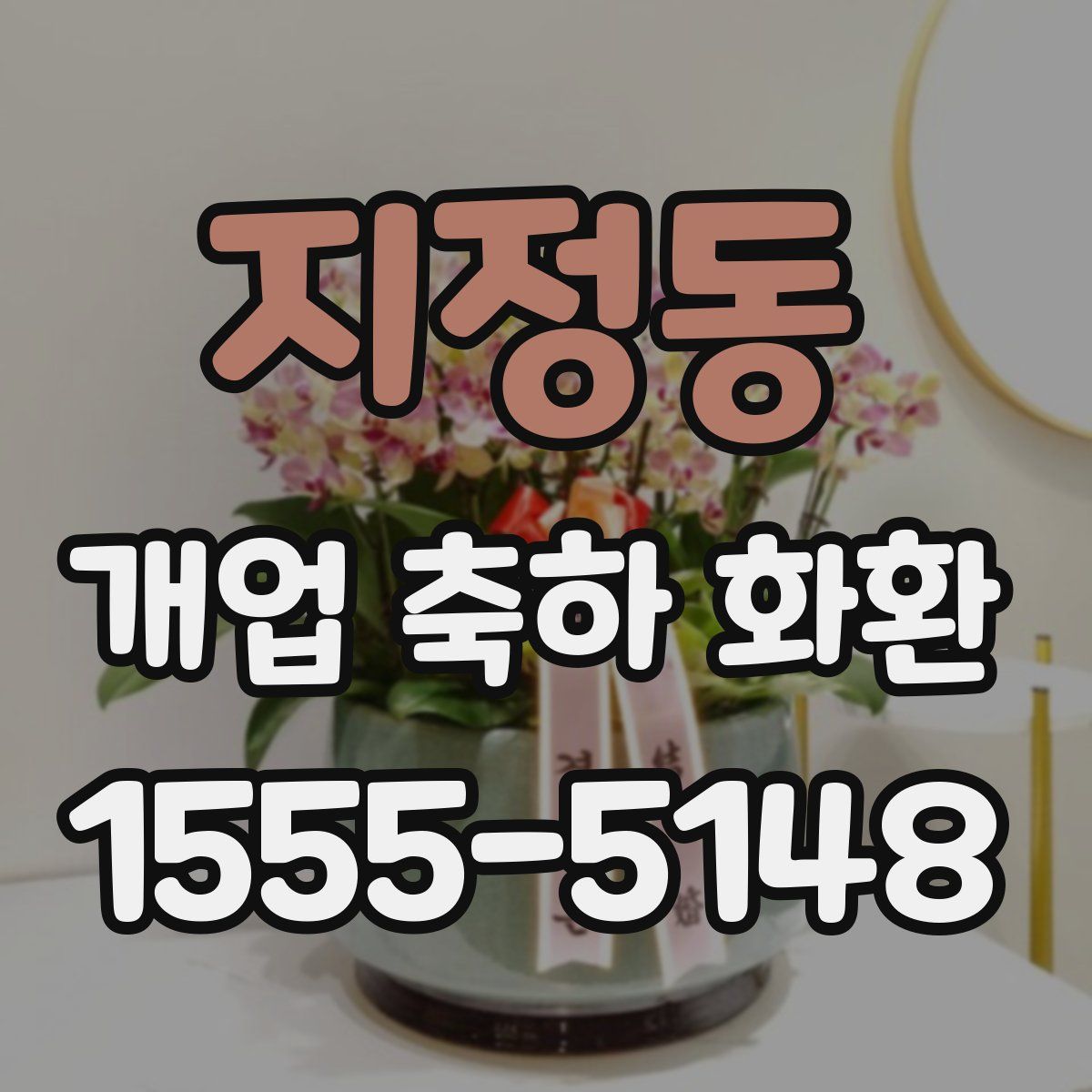 지정동 개업 축하 화환