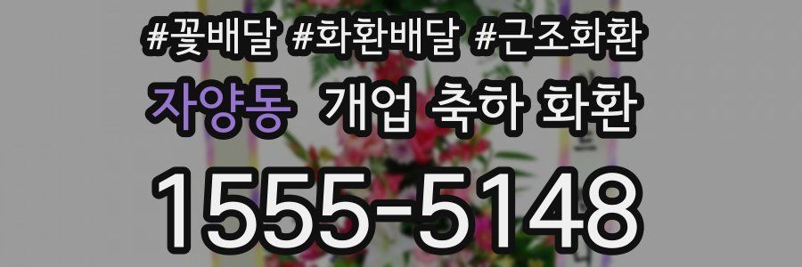자양동 개업 축하 화환