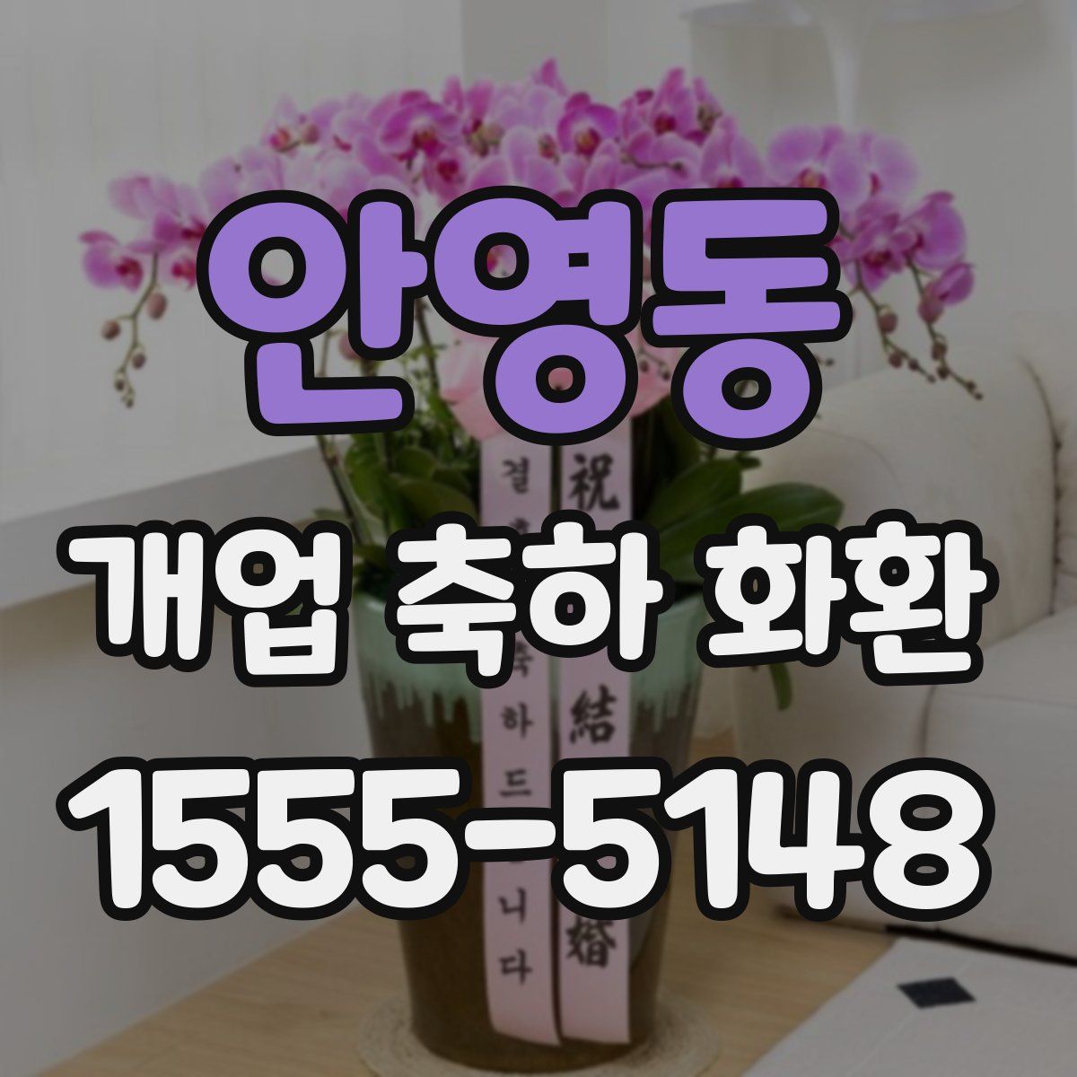 안영동 개업 축하 화환